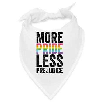 Pride Month LGBT - Mehr Stolz, weniger Vorurteile - Bandana - Weiß - Vorne