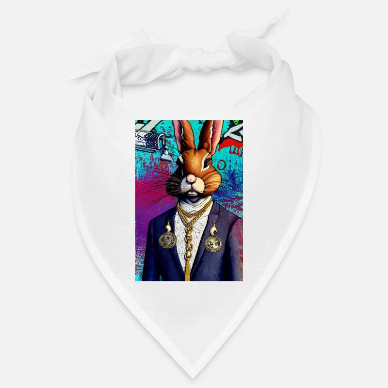 Lapin d’affaires, style urbain moderne | Pop art Bandana