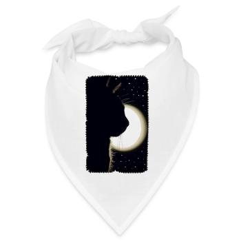 Mondkatze - Bandana - Weiß - Vorne