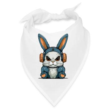 Grump das mürrische Kaninchen - Bandana - Weiß - Vorne
