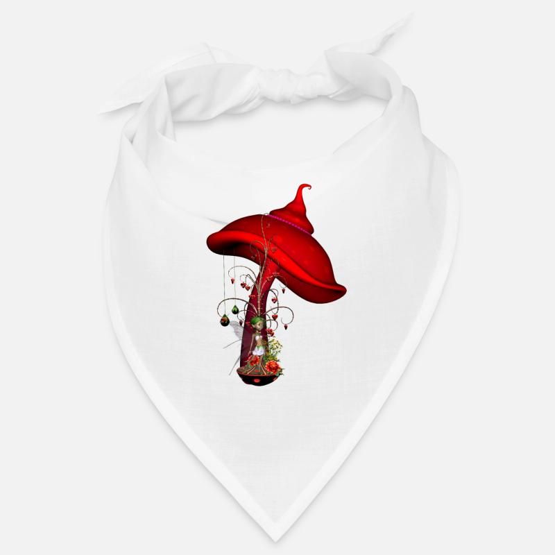 Fée mignonne avec arbre et cœurs Bandana