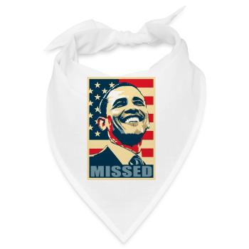 Barack Obama verschossen Propaganda-Plakat Pop-Art - Bandana - Weiß - Vorne