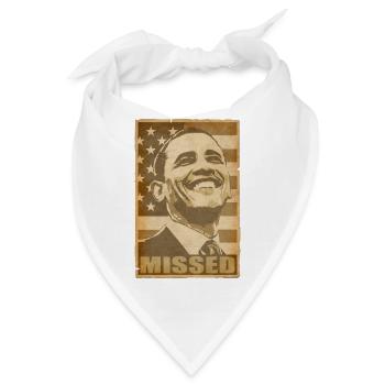 Barack Obama verschossen Propaganda-Plakat Pop-Art - Bandana - Weiß - Vorne