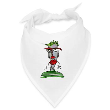 Gesicht - Bandana - Weiß - Vorne