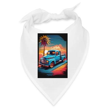 Pick-up Truck - Bandana - Weiß - Vorne