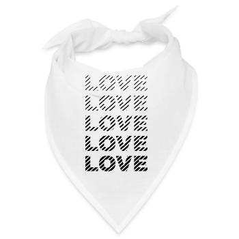 LOVE 02 - Bandana - Weiß - Vorne