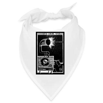 GOODBYE CRUEL WORLD - Vinyl und Grammophon - Bandana - Weiß - Vorne