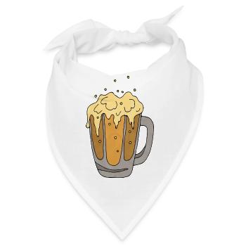 Becher - Bandana - Weiß - Vorne