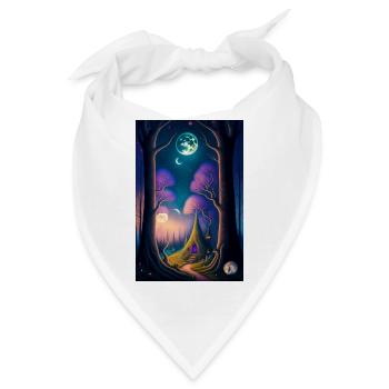 Magisches Paradis - Bandana - Weiß - Vorne
