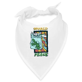 420 Weltfrieden AK-47 - Bandana - Weiß - Vorne