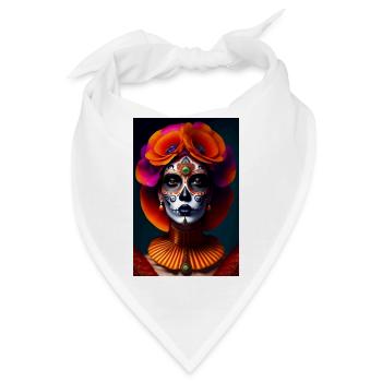 dia de los muertos design calavera catrina - Bandana - Weiß - Vorne