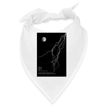 Moon with Lightning - Bandana - Weiß - Vorne