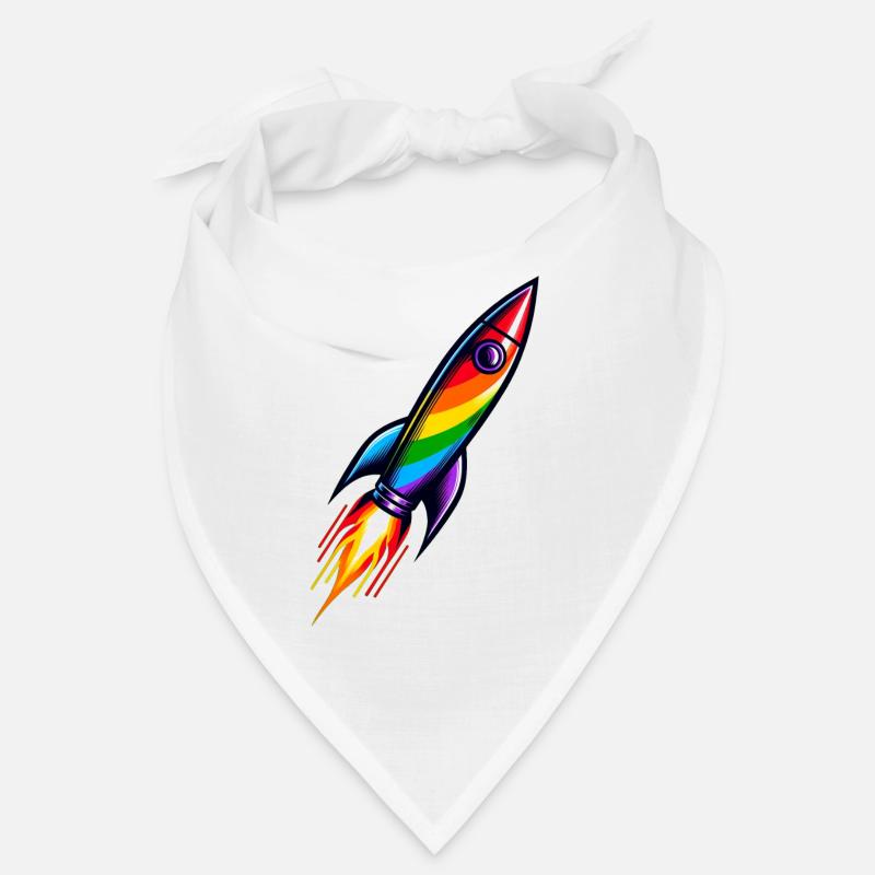 Rainbow Rocket | Rocket launch Bandana