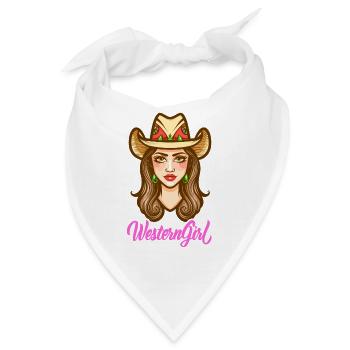Western Girl - Bandana - Weiß - Vorne