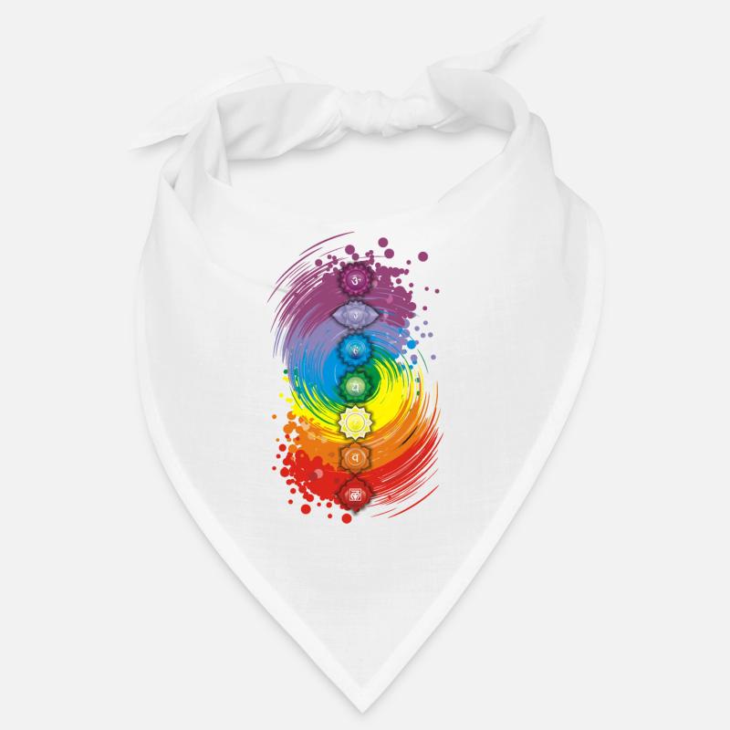 Chakra-Gleichgewicht - Bandana - Weiß