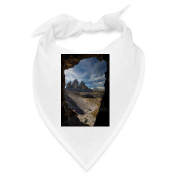 Drei Zinnen - Bandana - Weiß - Vorne