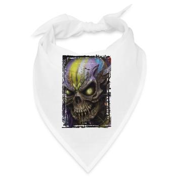 Graffiti Street Art Sprühfarben Cooler Künstler Retro - Bandana - Weiß - Vorne