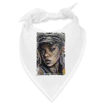 Graffiti Street Art Sprühfarben Cooler Künstler Retro - Bandana - Weiß - Vorne