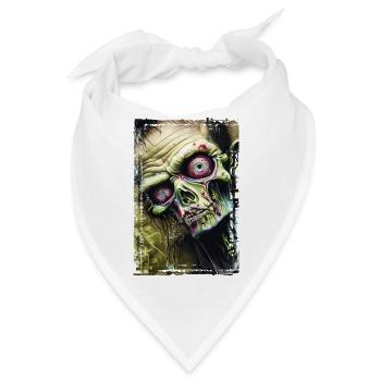 Graffiti Street Art Sprühfarben Cooler Künstler Retro - Bandana - Weiß - Vorne
