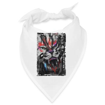 Graffiti Street Art Sprühfarben Cooler Künstler Retro - Bandana - Weiß - Vorne