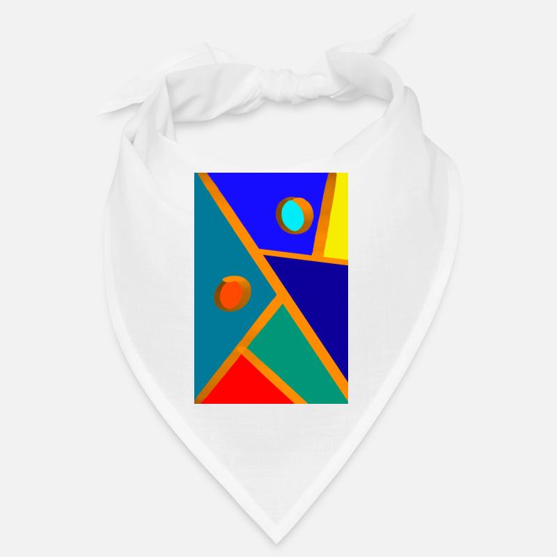 Abstract art - Bandana - white
