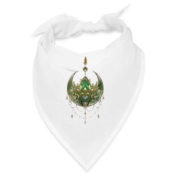 Wunderschöne und elegante Lotusblume - Bandana - Weiß - Vorne