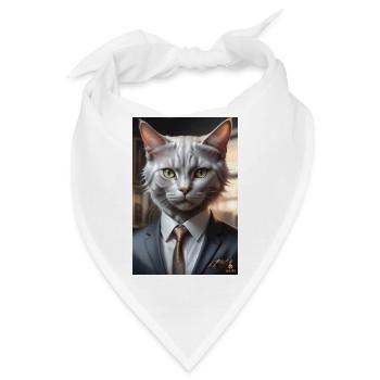 ARBEITSTIERE - Businesskatze - Bandana - Weiß - Vorne