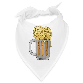 Becher - Bandana - Weiß - Vorne