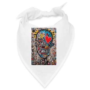 "Urbane Liebe" - Bandana - Weiß - Vorne