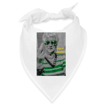 Scheiß auf den Faschismus - Bandana - Weiß - Vorne