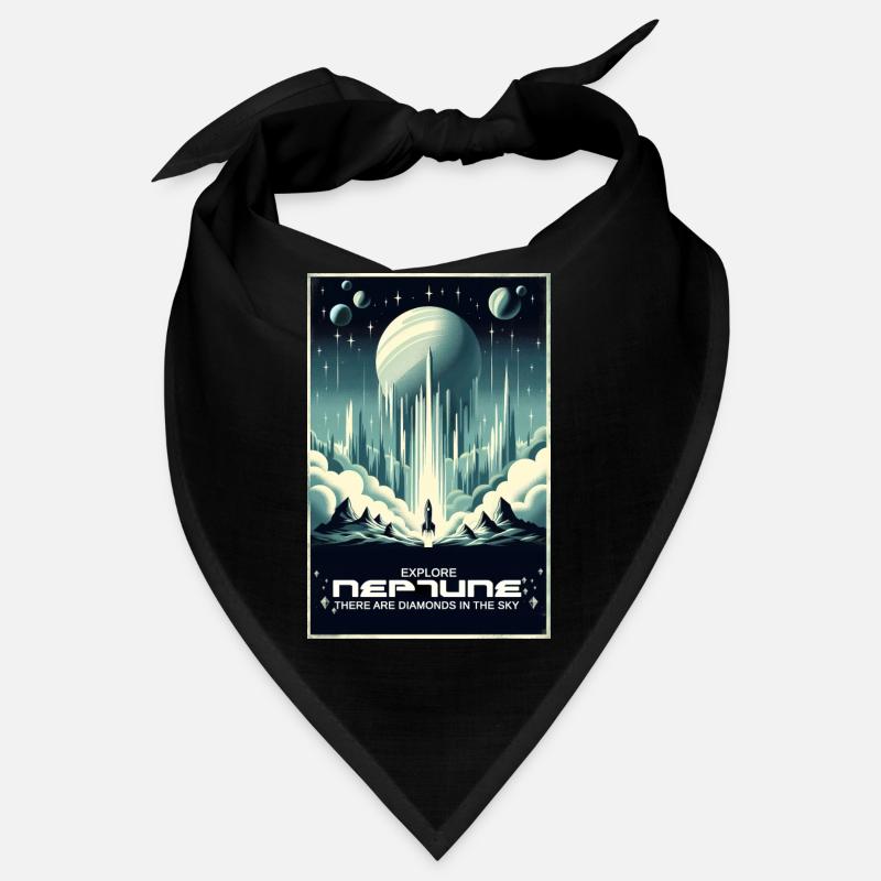 Explore Neptune - Vintage Poster Bandana