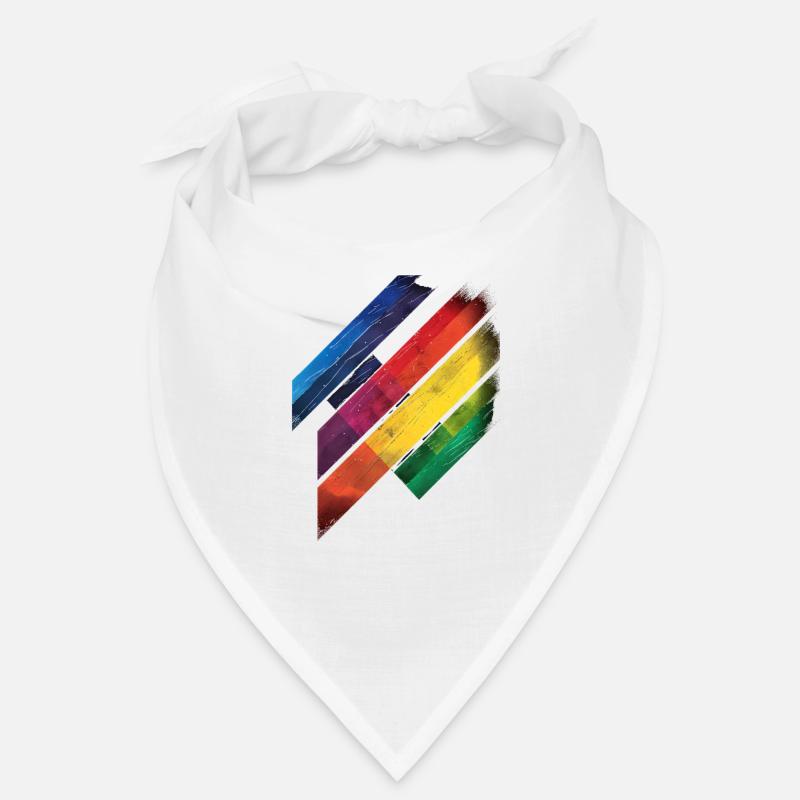 Abstraktes Regenbogen Pride Tornado Design - Lebendig Bandana