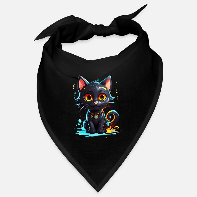 Black Kitty Bandana