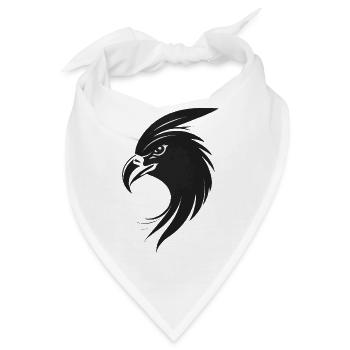 Adler Greifvogel Kopf - Bandana - Weiß - Vorne