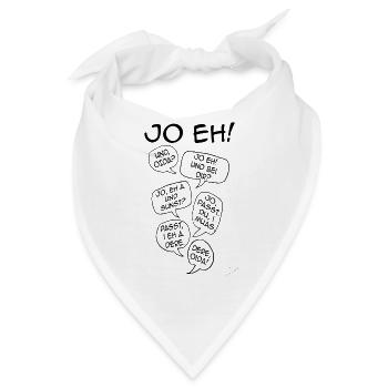 Mimikama "Ja eh" + "Oida" - Bandana - Weiß - Vorne