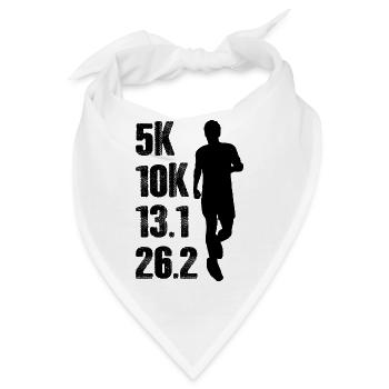 Marathon Running Jogging - Bandana - Weiß - Vorne