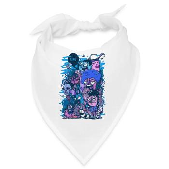 Blaues Projekt - Bandana - Weiß - Vorne
