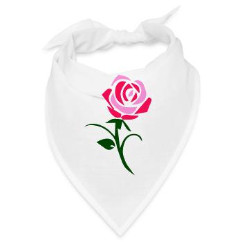 rose - Bandana - Weiß - Vorne