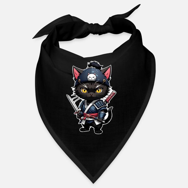 chat ninja - chaton samourai Bandana