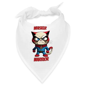 Whisker Warrior - Bandana - Weiß - Vorne
