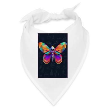 Totenkopf-Sphinx - Bandana - Weiß - Vorne