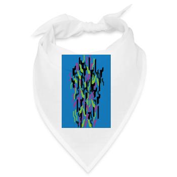 Camouflage Kunst - Bandana - Weiß - Vorne