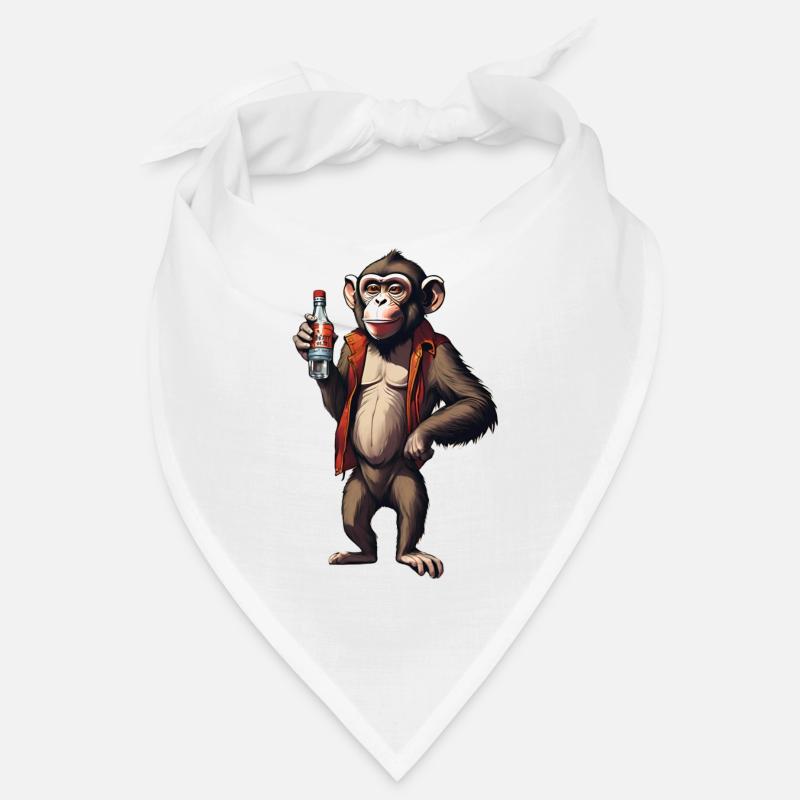 Affe mit Wodka Bandana