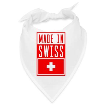 swiss made in 2 - Bandana - Weiß - Vorne
