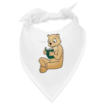 Lesen - Bandana - Weiß - Vorne