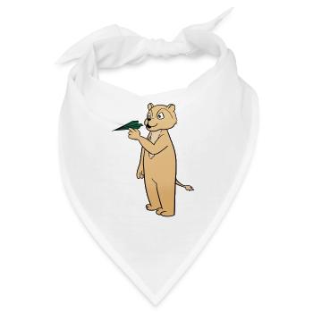 Papierflieger - Bandana - Weiß - Vorne