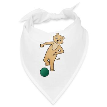 Fussball - Bandana - Weiß - Vorne