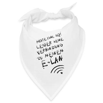 leider habe ich leider keinen elan - Bandana - Weiß - Vorne