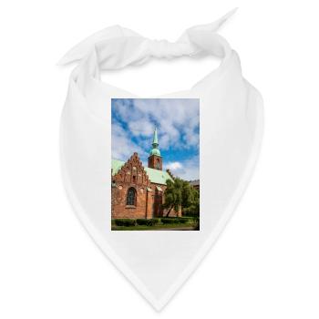 Klosterkirken, Aarhus, Dänemark - Bandana - Weiß - Vorne