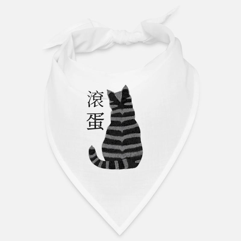 Chat rayé Bandana